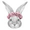 Portrait of Rabbit with floral head wreath.