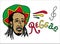 Portrait of rastaman in rasta hat. Jamaica theme. Reggae concept design. Hand drawn art. Banner, card, t-shirt, bag, print, poster