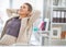 Portrait of relaxed business woman in office