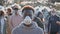 Portrait of a Sad Black Young Man in Gas Mask Standing in Toxic Smoke. Saving the Planet.