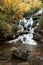 Portrait of Saluda Waterfalls in North Carolina