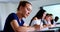 Portrait of schoolgirl studying in classroom 4k