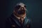 Portrait of a Sealion dressed in a formal business suit