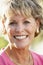 Portrait Of Senior Woman Smiling At The Camera