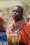 Portrait of a singing woman from the Masai tribe