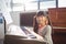 Portrait of smiling girl practicing piano