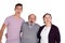 Portrait of smiling grandson with his grandparents