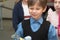 Portrait of a smiling primary school student