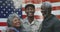 Portrait of soldier with his parents