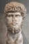 Portrait statue of the Rome emperor Lucius Verus.