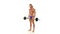 Portrait of strained athlete bodybuilder lifting