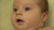 Portrait of a Surprised Baby Girl. 4K UltraHD, UHD