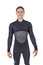 Portrait of swimmer in wetsuit