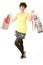 Portrait Of Teenage Girl Carrying Shopping Bags