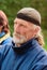 Portrait of the thoughtful elderly sportsman