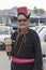 Portrait tibetan old man on the street in Leh, Ladakh. India