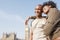 Portrait of tourist couple on Westminster.