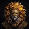 The portrait of the trickster in the lion mask exudes a majestic yet mischievous aura