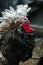 Portrait of a turkey. Domestic bird. Farm