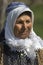 Portrait of a Turkish woman in the countryside.