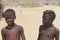 Portrait of two boys of the Himba tribe, Damaraland, Namibia