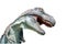 Portrait of a tyrannosaurus rex on white background