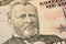 Portrait of US president Ulysses Simpson Grant on a dollar bill