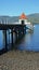 Portrait View of Akaroa Pier, New Zealand