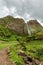 Portrait view of Cascata do Poco do Bacalhau