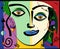 Portrait of woman in cubist style - 19-174