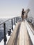 Portrait of Woman on Deck of Boat