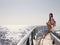 Portrait of Woman on Deck of Boat