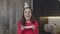 Portrait of woman holding plate for piece of cake