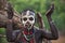 Portrait of woman with traditional clothes and jewelry.Ethiopia, Omo Valley