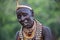 Portrait of woman with traditional clothes and jewelry.Ethiopia, Omo Valley