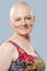 Portrait of woman uterus cancer survivor after successful chemo