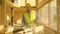 PORTRAIT: Young Caucasian builder smiles after cutting up a plaster wallboard.