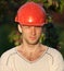Portrait of young construction worker