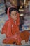 Portrait young egyptian berber child in the desert