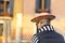 Portrait of young Italian, Venetian gondolier in typical clothes