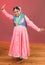 Portrait of a Young Kathak Classical Indian dancer