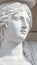 Portrait of young and sensual Roman Renaissance Era woman in Vienna, Austria, details, closeup