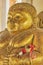 Portrait Zoom View Front Left Gold Sangkajai Buddha Statue