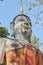 Portrait Zoom View Front Right Meditation Buddha Statue in Forest