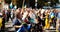 Portraits of dead Ukrainian soldiers. Independence Day of Ukraine. Relatives of the killed soldiers with portraits and flags