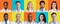 Portraits Of Multiethnic Successful Doctors Over Different Colorful Backgrounds, Collage