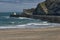 Portreath Pier at Portreath, Cornwall UK