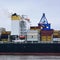 Portside MSC ATHENS a Container Ship under the flag of Malta, Middle section with bridge,
