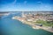 Portsmouth City and Harbour aerial footage