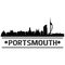 Portsmouth city Icon Vector Art Design Skyline